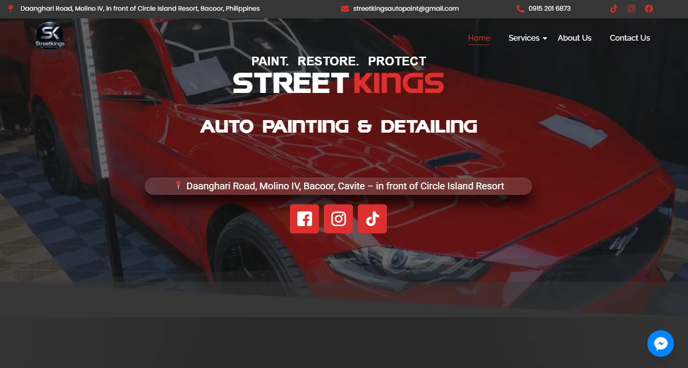 StreetKings PH automotive website home page
